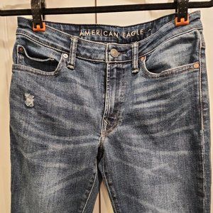 American Eagle Athletic Fit Next Level Airflex Dark Wash Jeans Men's Size 29x32